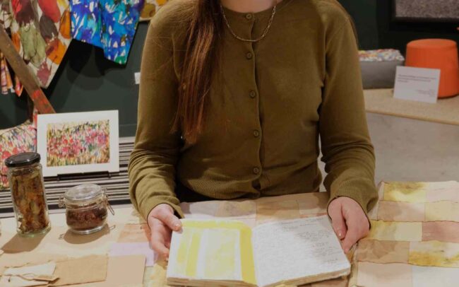 Jess researches natural dyes ©GREEN GRADS 2025